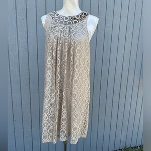 brown mini lace dress Edikted Women's Sequin Lace Backless Mini Dress